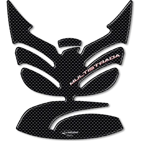 PARASERBATOIO 3D CARBON LOOK compatibile MOTO DUCATI MULTISTRADA 1200 2015-2017 (1/5)