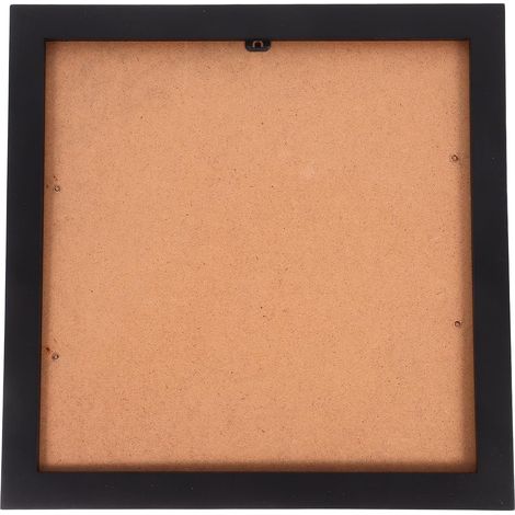 Cadre Mural en Bois de Couleur Noire pour Disques Vinyles et Pochettes, Design Artistique et Minimaliste, Facile à Nettoyer, pour Salons et Salles de Musique (1/5)
