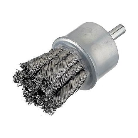 Brosse pinceau sur tige Ø23 mm x acier torsadé 0.35 mm boîte de 12 - 0002630311 OSBORN UNIPOL - OSBORN UNIPOL