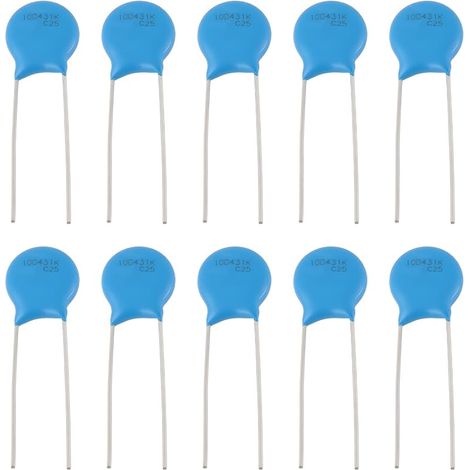 10 Varistances à Insertion Directe en Métal S10K275 B72210S0271K101 2 Broches 275 VCA 350 VCC pour équipements électriques (1/5)