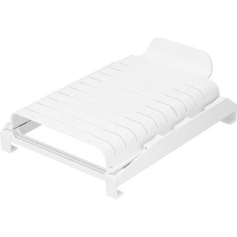 Étagère extensible pour réfrigérateur, idéale pour les fruits frais et autres aliments, sac de rangement, ustensiles de cuisine blancs (1/5)