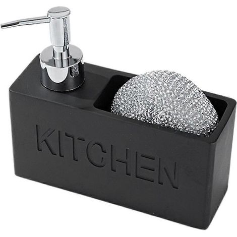 Ensemble de rangement pour distributeur de liquide vaisselle de cuisine avec porte-éponge propre --- (1/5)
