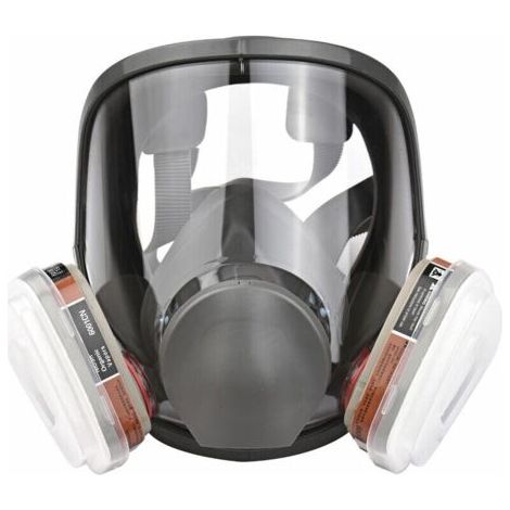 Respirateur à vapeur organique couverture intégrale – Protection contre poussières et gaz – Ajustement personnalisé – Sac de rangement inclus