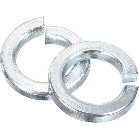 50Pcs Rondelle Grower 7/16" Rondelles Grower Argent Bleu (1/5)