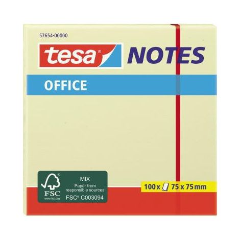 TESA Haftnotiz tesa® Office Notes 75 x 75 mm (B x H) gelb 100 Bl. (1/4)