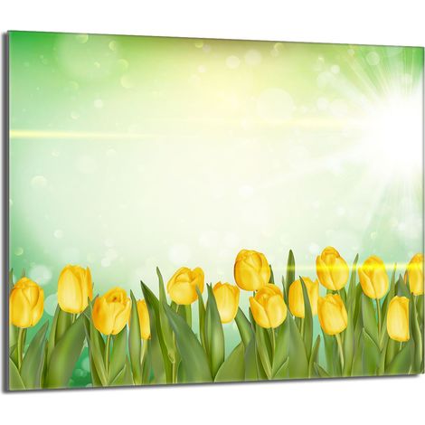 Protezione per piano cottura in vetro 60x52 Tulipani (1/5)