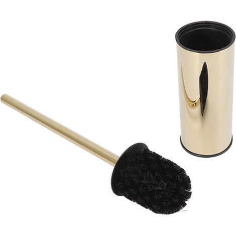 Kit porte-brosse WC en acier inoxydable, sur pied, pour salle de bain et maison. (1/5)