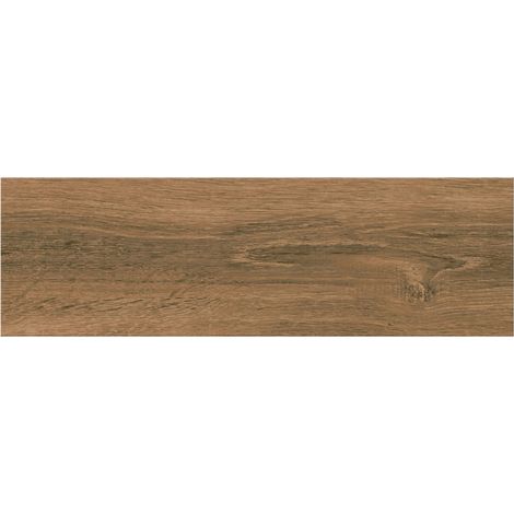 Baldosas de gres esmaltado con efecto madera, color marrón, 18,5 x 59,8 cm, 1 m².