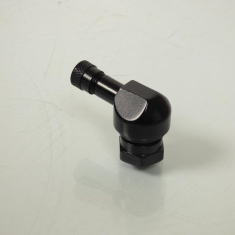 Valve coudée TV25AL Ø11.3mm en alu noir pour jante tubeless de (1/5)