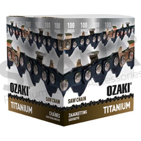 Ozaki Kettenschlossrolle Semi-Quadratisch .3/8 .050 Low Pro 30 Meter Mit Titan-Induktionsschneidern