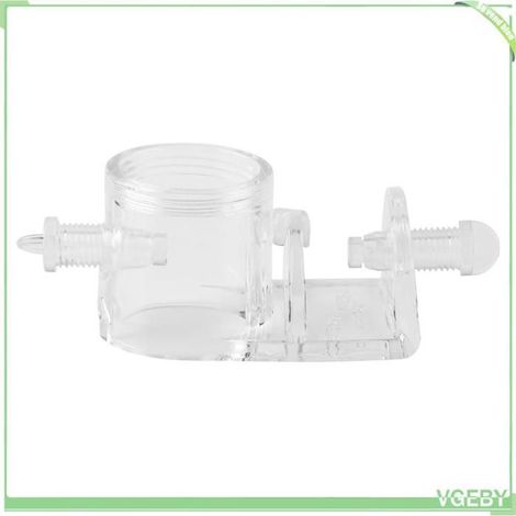 Clip tuyau aquarium - FAFEICY - acrylique 5,5cm - pour tuyau Ø22mm - vis semi-circulaire - coussinet anti-rayure (1/5)