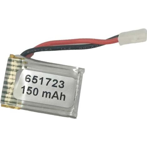 Batterie rechargeable LiPo 3,7 V 150 mAh pour avions miniatures, jouets télécommandés, alimentation multicolore (1/5)