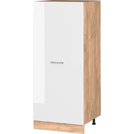 Mobile cucina dispensa R-Line, Bianco lucido, 60 cm, Vicco