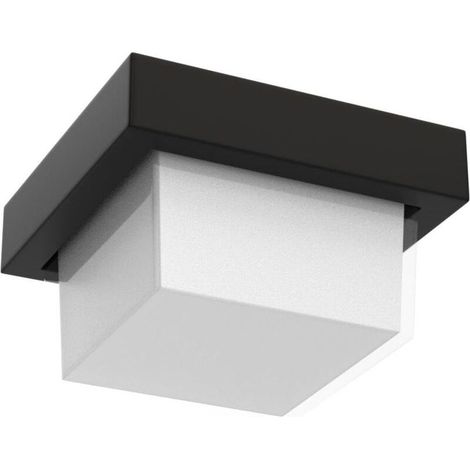 Plafonnier LED 12 W IP65 étanche, plafonnier carré, blanc chaud 3000 K, applique murale, éclairage intérieur et extérieur pour couloir, escaliers, garage, balcon, salle de bain.