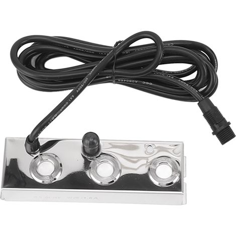 Brumisateur à ultrasons en acier inoxydable 304, 3 têtes, étanche IP67, avec fonction de coupure de courant automatique, idéal pour serres, jardins, pelouses et bassins (prise UE, 100-240 V CA). (1/5)