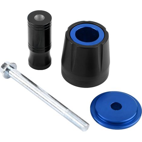 Protecteur de carénage béquille universel 10mm vis bleu pour Kawasaki Z125 Yamaha, patins anti-chute cadre moto (1/5)