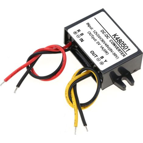 DC-DC 12V/24V/36V/48V à 5V 1A Buck Converter Module d\'alimentation abaisseur