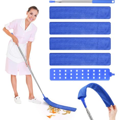 Nettoyeur de PoussièRe RéTractable Gap Plumeau Télescopique Bleu (1/4)