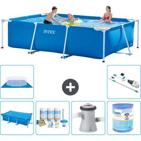 Intex Piscina con struttura Rettangolare - 300x200x75 cm - 7-pezzi  S40226 (1/5)