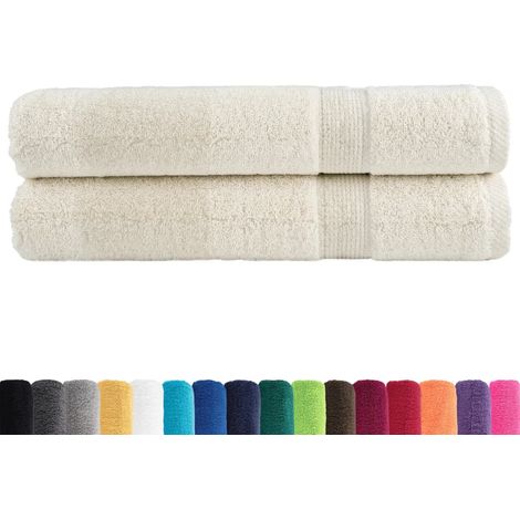 Serviettes de sauna de qualité supérieure SOLUND 2 pcs crème (1/5)