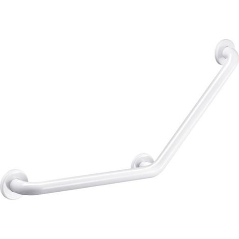 Support d’angle 135° en acier inoxydable 304 avec revêtement époxy blanc – Plateau carré 45 × 45 cm, charge maximale 200 kg, fixation discrète à 3 points (1/4)