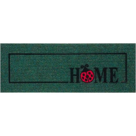 Zerbino Antiscivolo Salva Gradino 25x69 Assorbente Tappeto Ingresso Morbido 100% Made In Italy Home - Verde (1/5)