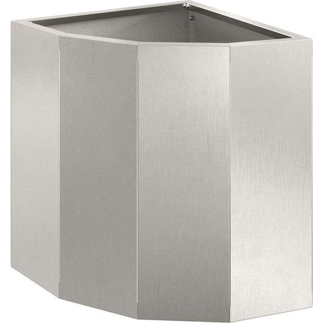Maison Exclusive - Macetero de Esquina Plateado 30 x 30 x 35 cm A