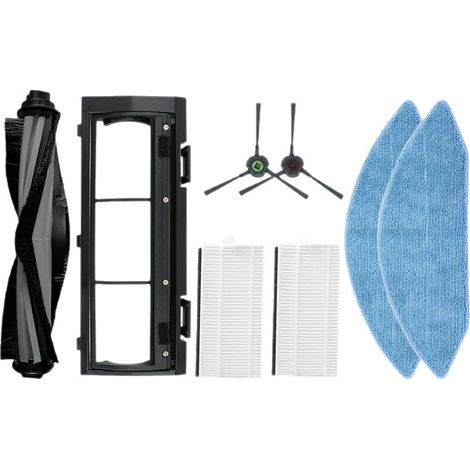 Ersatzteile für den Ecovacs U2 Saugroboter: Hauptbürstenabdeckung DGN22, Seitenbürsten, Reinigungstuch, HEPA-Filtereinsatz (1/4)