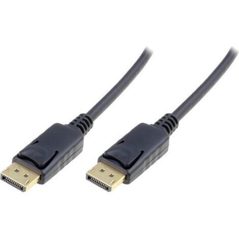 Cable DisplayPort 1.1a male des deux cotes avec blocage 10m noir