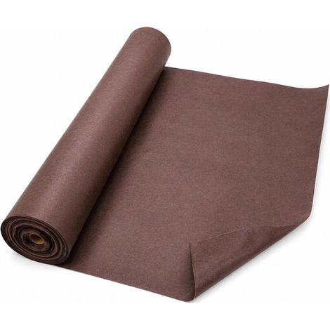 Stockcloture Toile de Paillage feutre Géotextile Non Tissé, Marron, 100 g/m², 2 x 20 m, Perméable, Anti-Mauvaises Herbes (1/5)