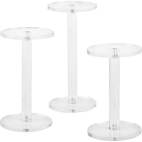 Présentoir à bijoux compatible avec 3 supports transparents en acrylique pour l'organisation (1/5)