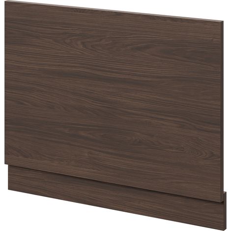 Napoli Brown Oak 700mm End Bath Panel with Plinth - 700mm -