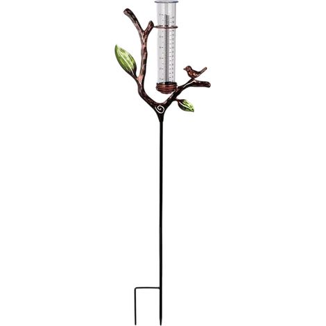 Medidor de lluvia práctico para jardín con tubo de bronce