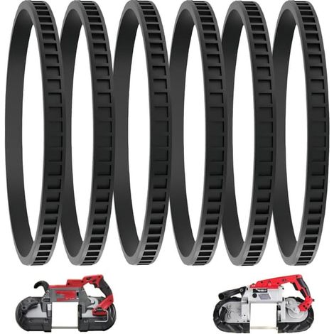 Lot de 6 poulies de rechange 45-69-0010 pour scie à ruban à rainure profonde - Compatibles avec les modèles Milwaukee 6230, 6232-6, 6238-20, 2729-20 et Portaband AO2807 (1/5)