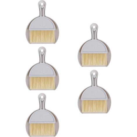 Ensemble balai et pelle miniatures, gris clair, lot de 2 pièces (1/2)