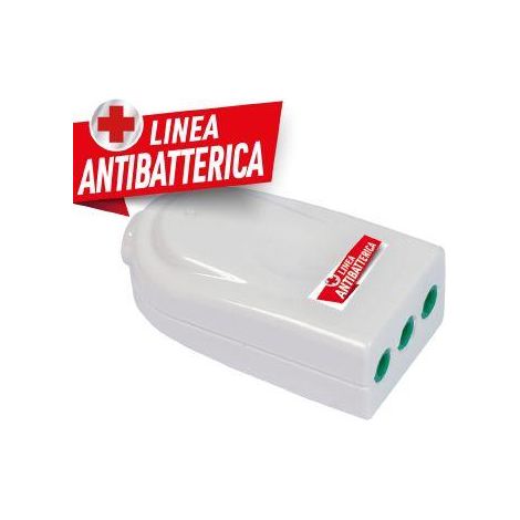 Presa P11 Smontabile Easy Bianca, Linea Antibatterica