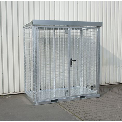 Bauer Südlohn Conteneur pour bouteilles de gaz GFC-E/T M1, galvanisé à chaud (1/4)