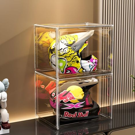 XL Boîtes de Rangement Plastique Transparente, Vitrine Acrylique (1/5)