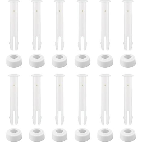 12 x Goupilles d'étanchéité et joints en caoutchouc en plastique pour piscine, compatibles avec les pièces de rechange pour accessoires de piscine Intex Frame (5,5 cm) (1/5)