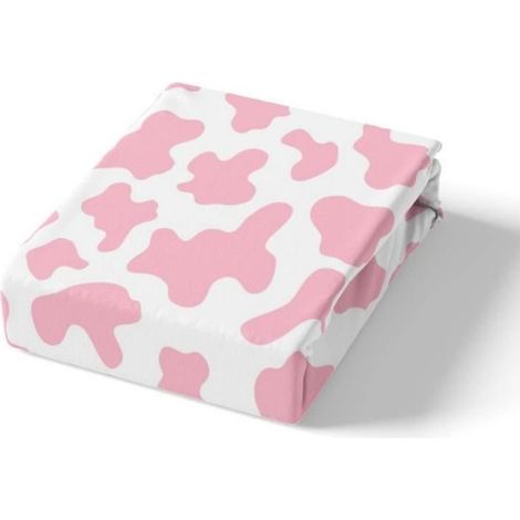 Housse de Couette - - Cartoon Vache Rose - 140x200 cm - Microfibre - 2 pièces (1/4)