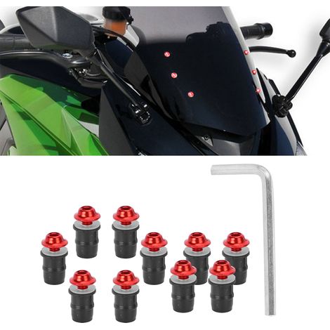 Vis de pare-brise de moto M5x16mm, paquet A (rouge) (1/5)