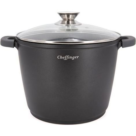 Tajine - CHEFFINGER - 28cm - Aluminium - Anti-adhésif - Noir (1/4)