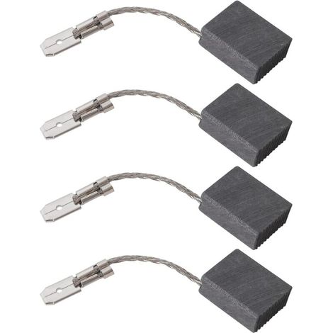 Set of 4 Replacement Carbon Brushes 316055220 0.23" Width 0.487" Height 0.58" Length Compatible with Metabo The Angle Grinder WEP 15-150 15mm x 12.5mm x 6mm (1/5)