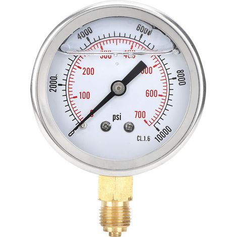 Pressure Gauge, Y60 Machines Radial Pressure Gauge TS-PGG604-700bar 1/4BSP Domestic Pressure Measurement (1/5)