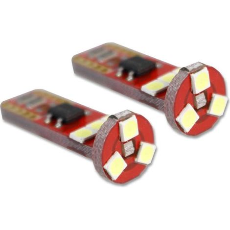 Luci di posizione a led 9 led SMD 2 lampadine auto Canbus luci targa fari Luce Fredda 6000K 9 watt Alimentazione 12 V Attacco T10