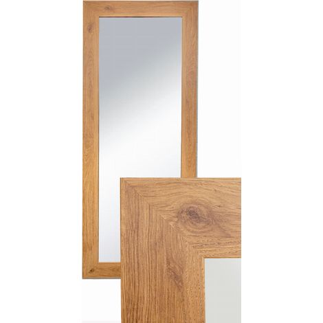 Specchio con profilo 70/15, dimensioni esterne 50x120 cm, rovere Bernstein
