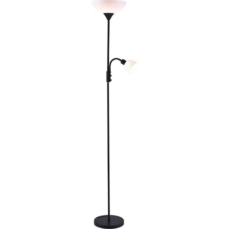 Lampe de torino Stehleuchte 1xe27 + 1xe14 b.179xt.25cm schwarz