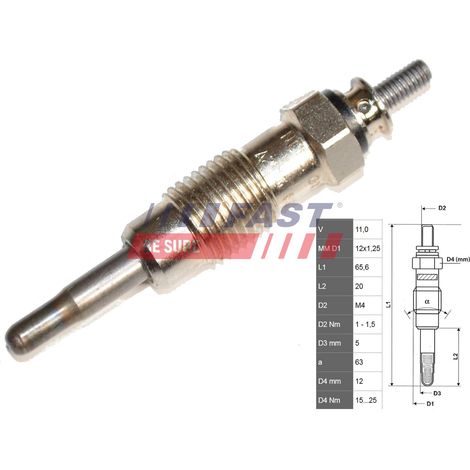 Candela di preriscaldamento rapida FT82722