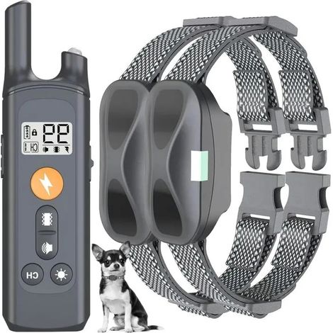 Collier de dressage - EKESOR - 2 chiens - Rechargeable - Étanche - 4 modes (3–55 kg) (1/5)