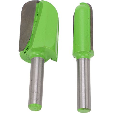 Lot de 2 fraises à gorge carbure vert clair 8x1x38.1 et 8x3/4x38.1 pour gravure plat à bol coffret bijou bois CNC portatif (1/5)